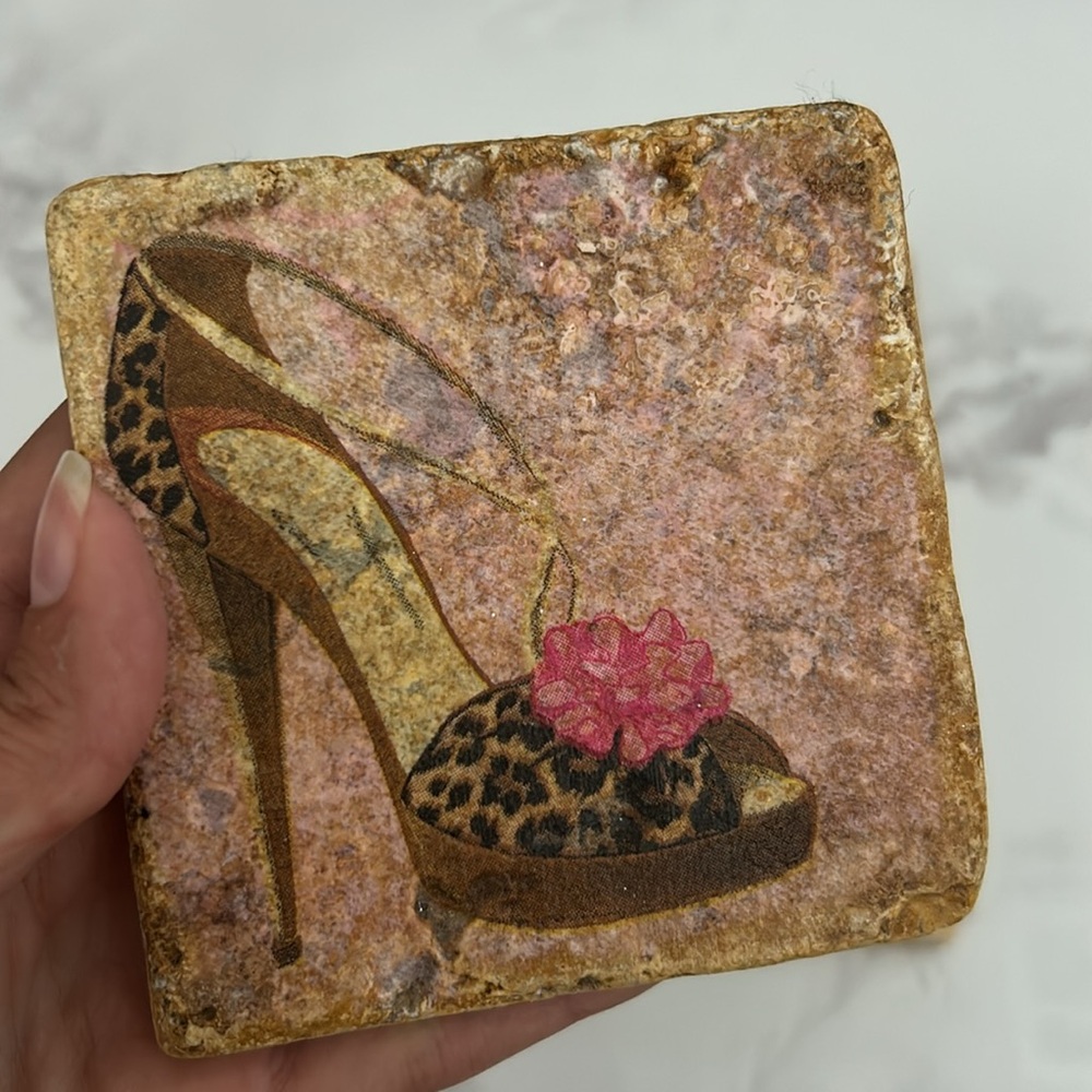 Stone Coasters 4pc - Picture 2 of 4